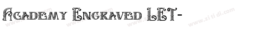 Academy Engraved LET字体转换